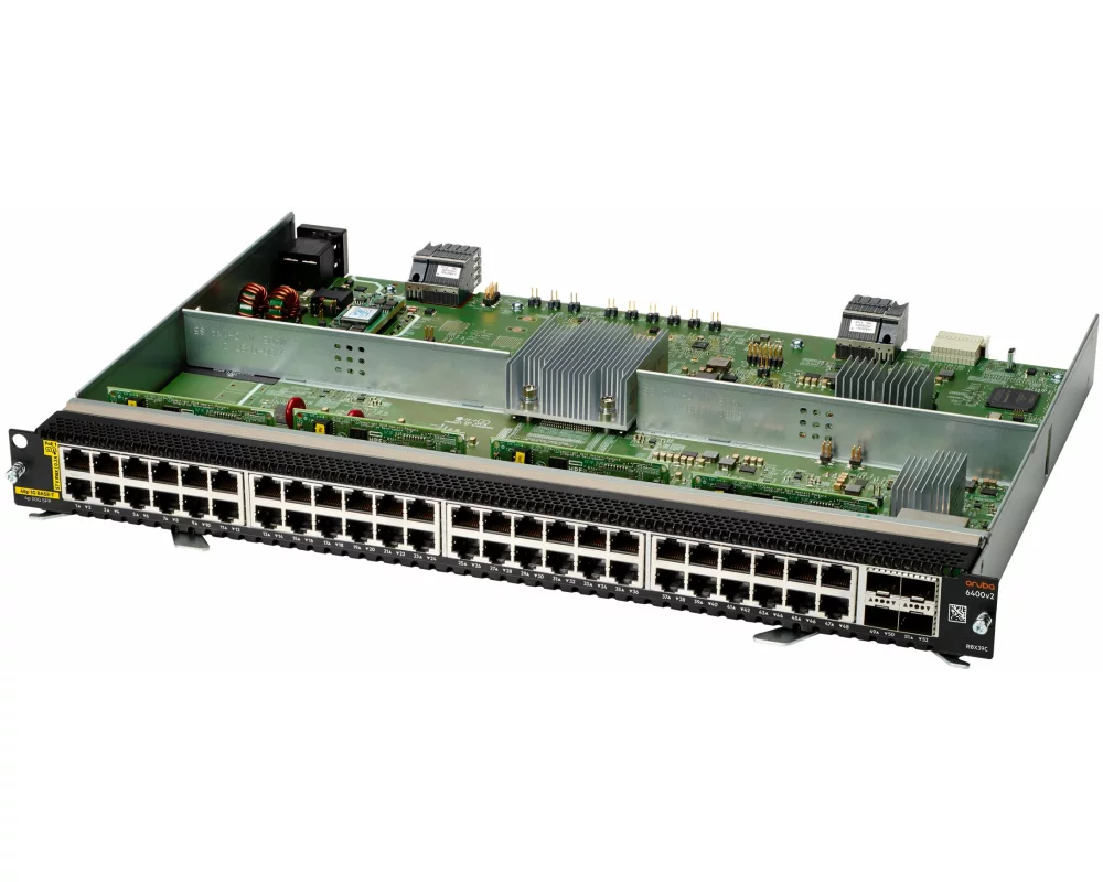 HPE Aruba 6400 v2 Module, 48 Port 1GbE Class 4 PoE and 4 Port SFP56