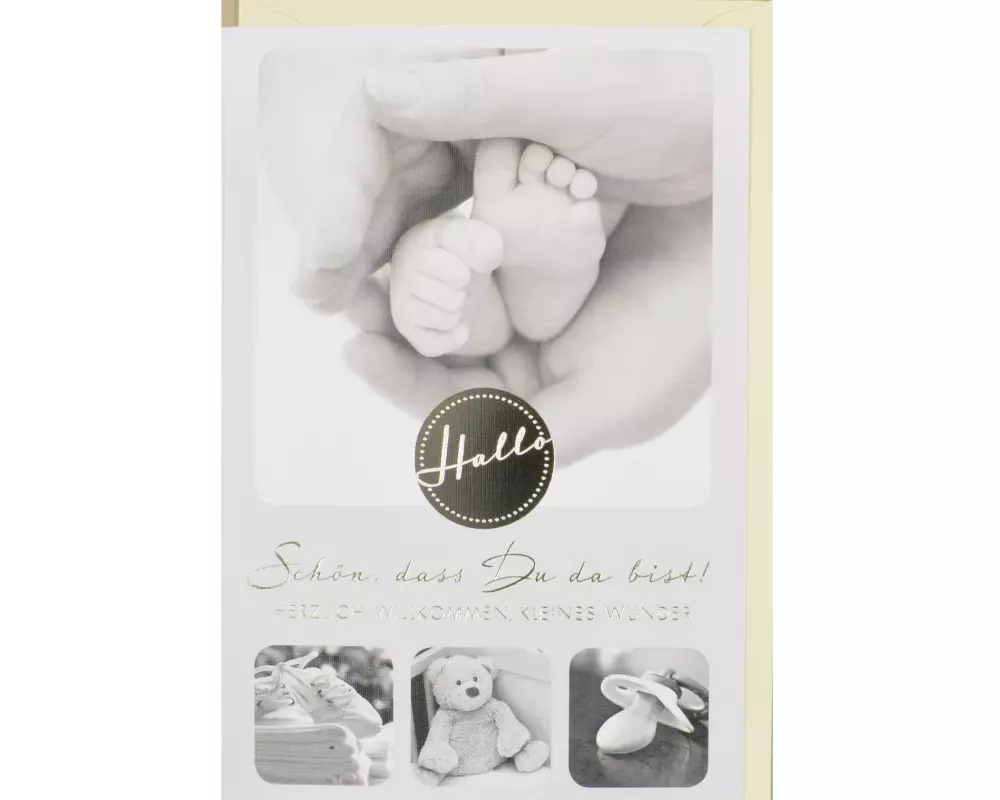 ABC Glückwunschkarte Hallo Baby B6