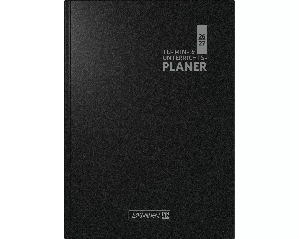 Termin- & Unterrichtsplaner 2026/2027 | A5, Kunststoff, schwarz