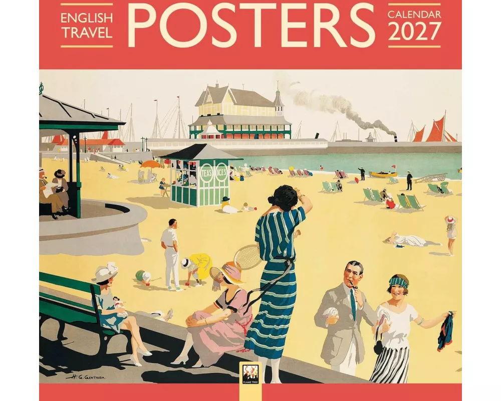 English Travel Posters Wall Calendar 2027 (Art Calendar)