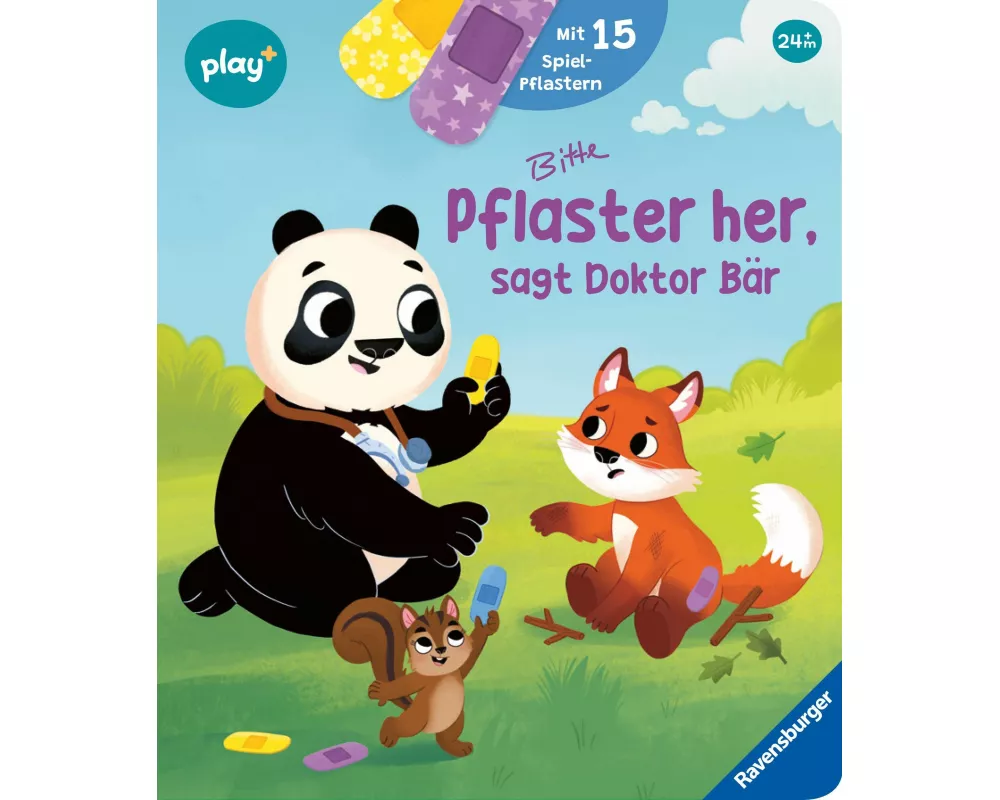 Play+ Mein lustiges Spielbuch Pflaster her, sagt Doktor Bär - ab 2 Jahre