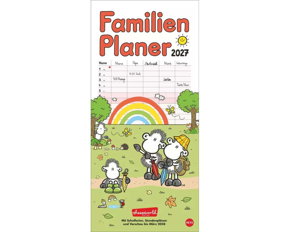 sheepworld Familienplaner 2027