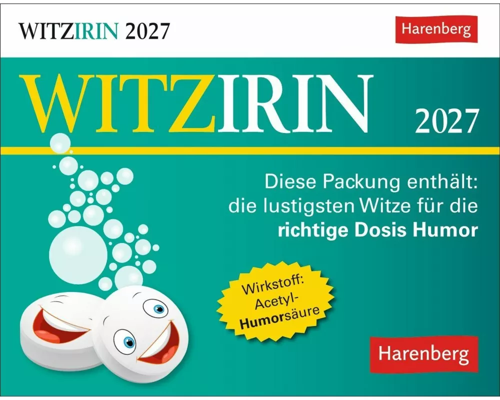 Witzirin Tagesabreißkalender 2027 - Diese Packung enthält: die lustigsten Witze für die tägliche Dosis Humor