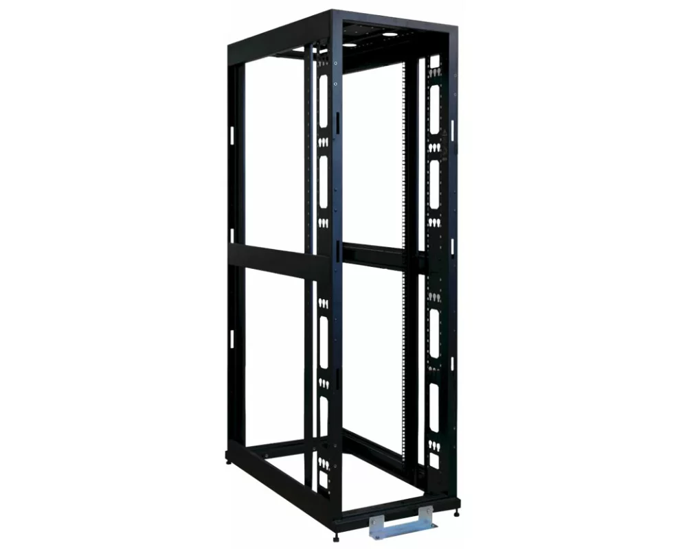 EATON TRIPPLITE 42U Standard-Depth, 4-Post, Premium, Open Frame Rack - No Doors or Side Panels