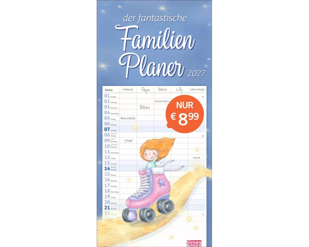 times&more Zauberwesen Familienplaner 2027