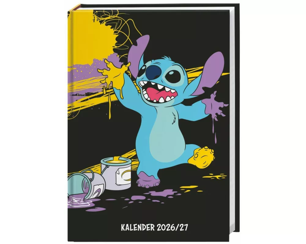 Stitch 17-Monats-Kalenderbuch A5 2027 - 17 Monate. Von August 2026 bis Dezember 2027