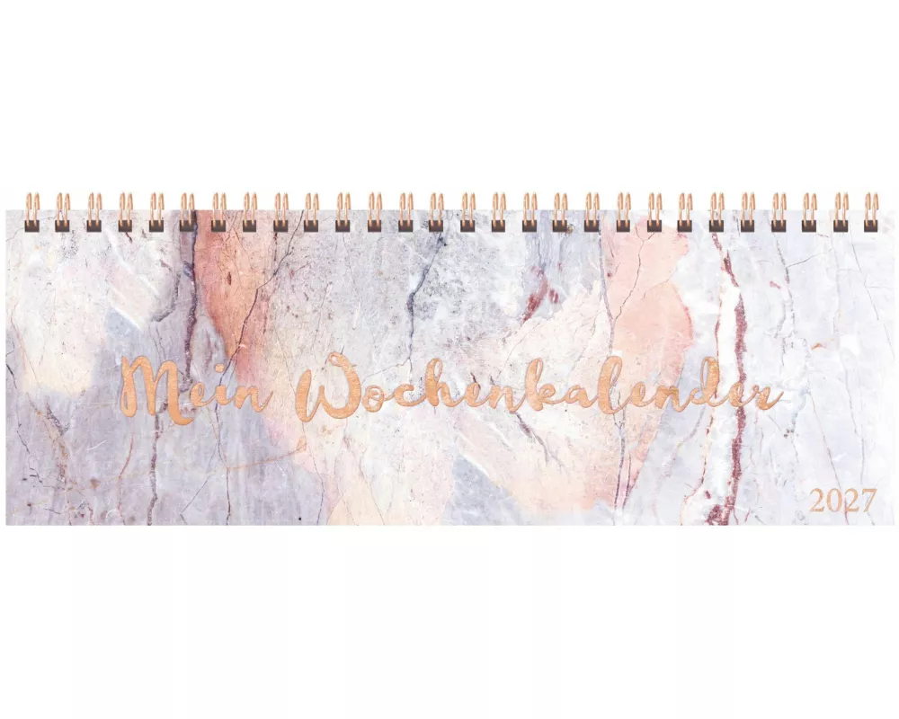 Tischquerkalender Marble 2027