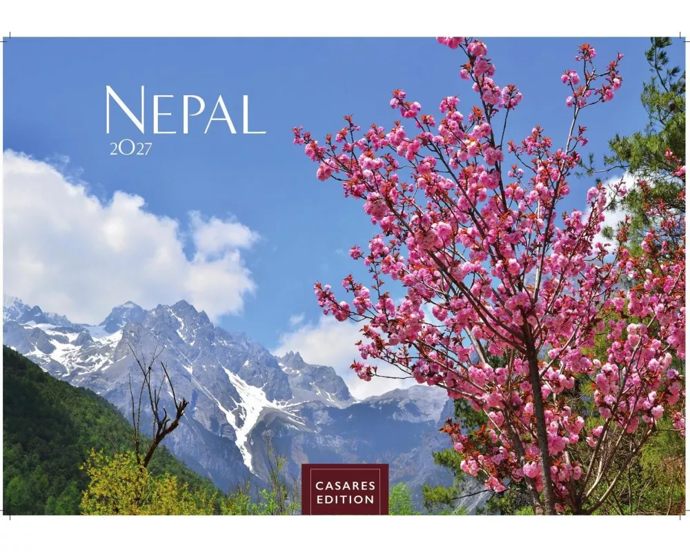 Nepal Kalender 2027 - Wandkalender | Fotokalender Asien 24x35cm - Atemberaubende Fotos der Himalaya-Gipfel, Tempel und heiligen Stätten Nepals