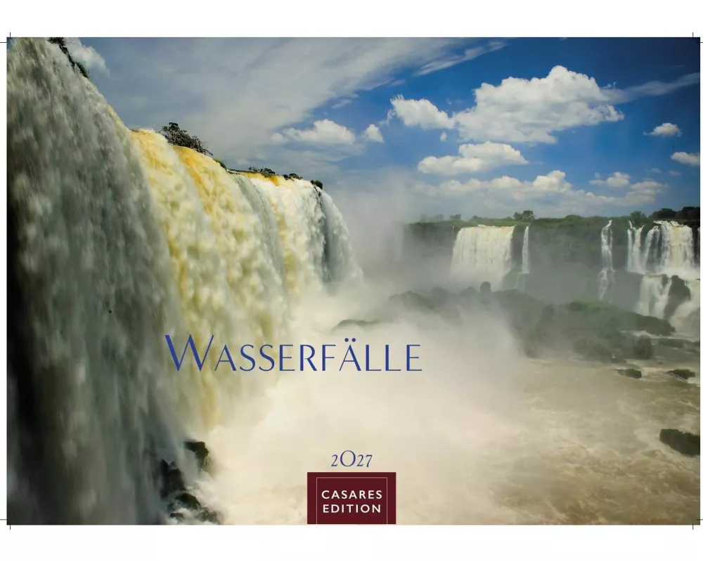 Wasserfälle Kalender 2027 - Wandkalender | Fotokalender Naturkalender 24x35cm - Inspirierende Wasserfall-Fotografien für das ganze Jahr