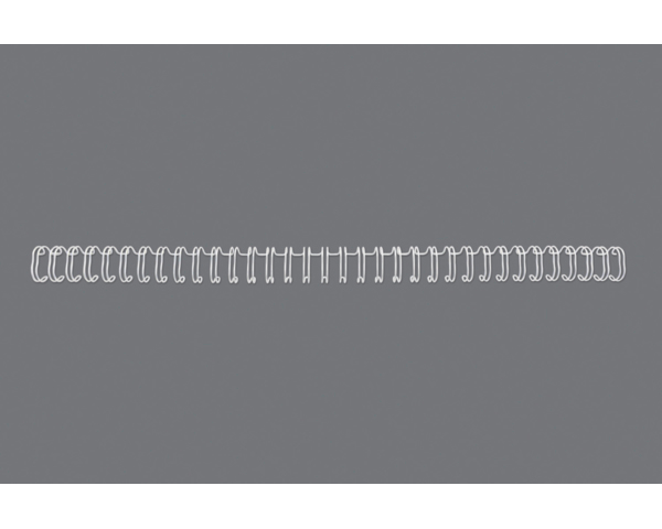 GBC Drahtbinderücken 12mm A4 RG810870 weiss, 34 Ringe 100 Stück