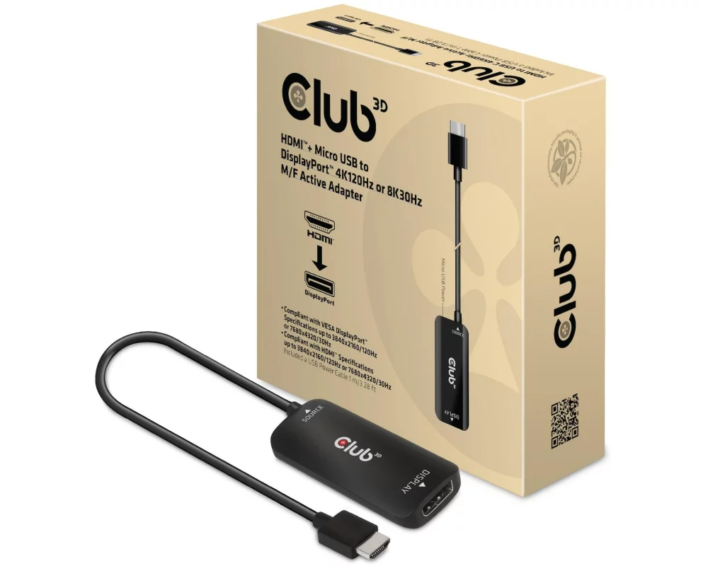 Club 3D Adapterkabel CAC-1335 HDMI - DisplayPort