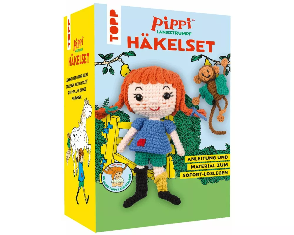 Pippi Langstrumpf - Das offizielle Häkelset zum 80. Geburtstag