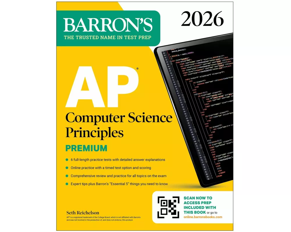 AP Computer Science Principles Premium, 2026: Prep Book with 6 Practice Tests + Comprehensive Review + Online Practice