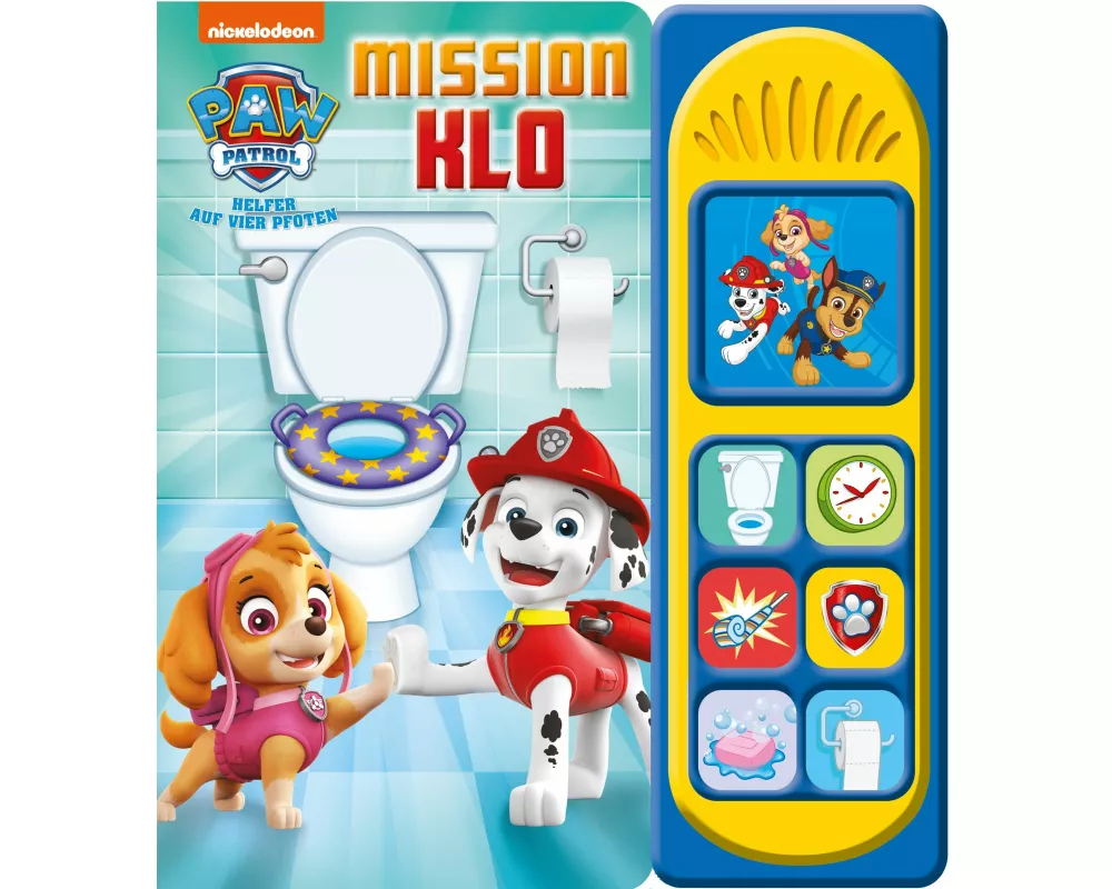 PAW Patrol - Mission Klo - Soundbuch - Pappbilderbuch mit 7 Geräuschen