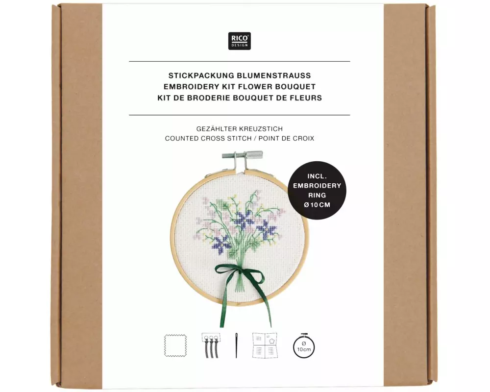 Rico Design Stickset Blumenstrauss Ø 10 cm