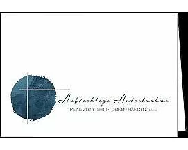 Doppelkarte / Aufrichtige Anteilnahme (Kreuz) / Quer