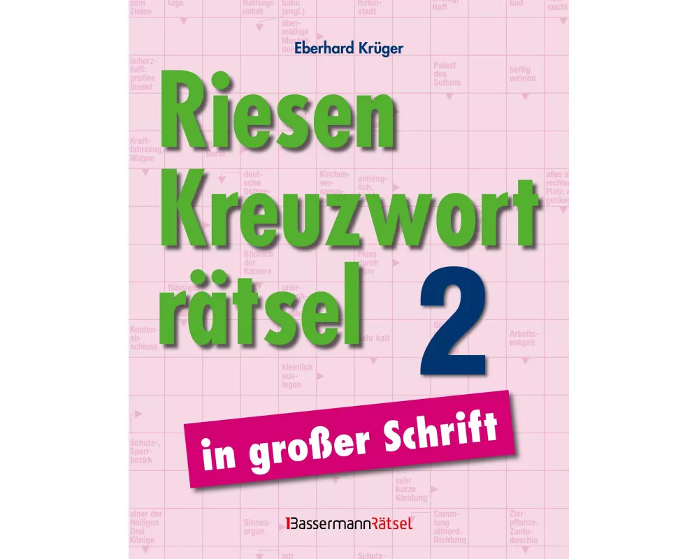 Riesen-Kreuzworträtsel in großer Schrift 2 (5 Exemplare à 3,99 €)