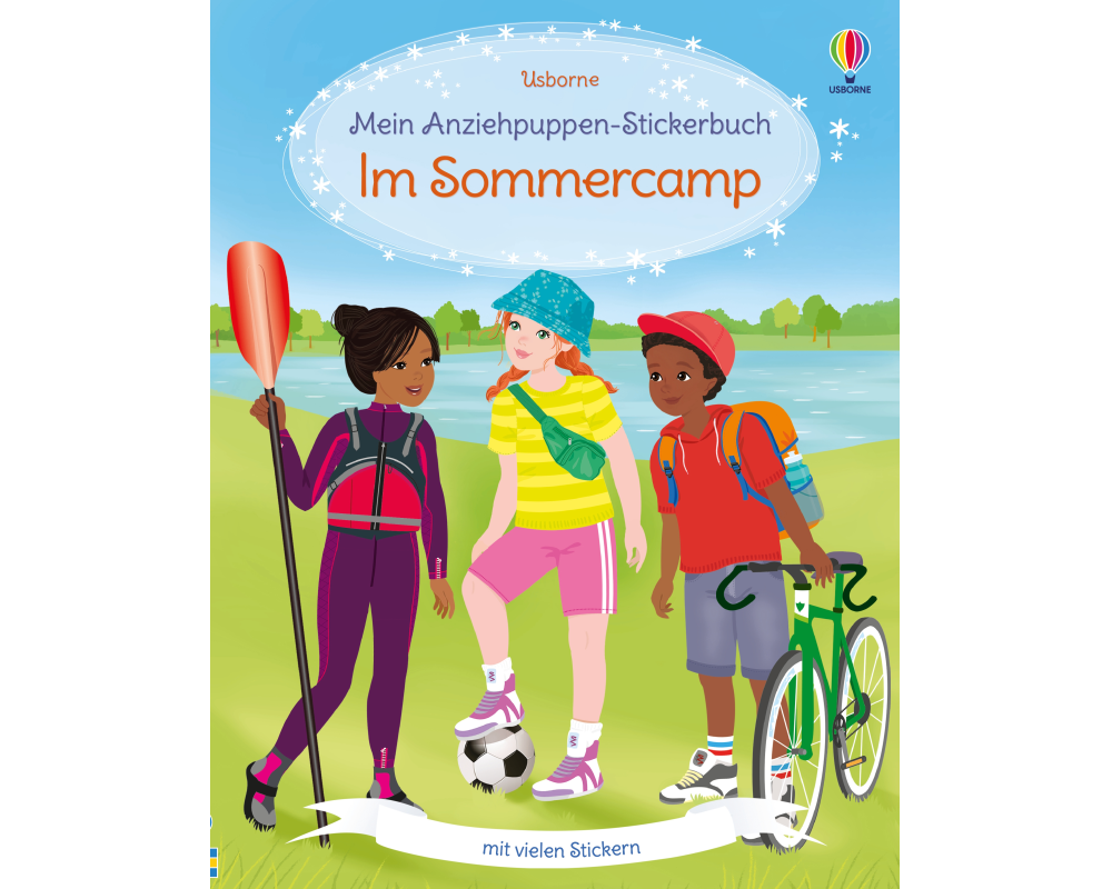 Mein Anziehpuppen-Stickerbuch: Im Sommercamp