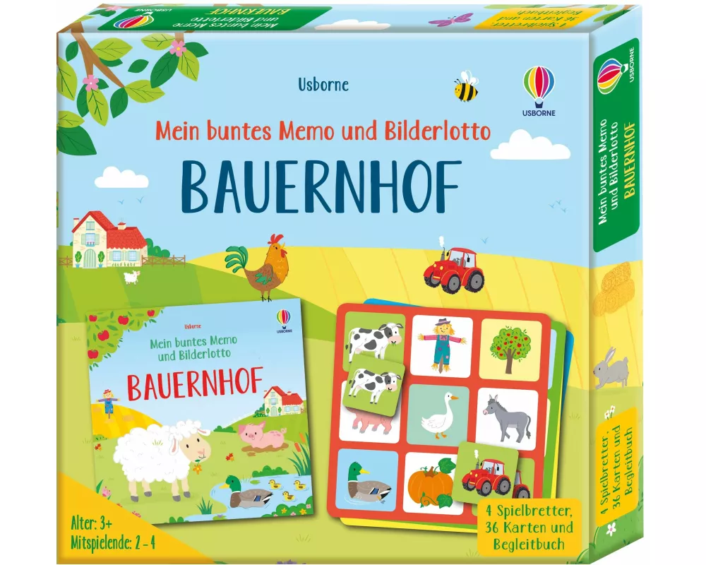 Mein buntes Memo und Bilderlotto: Bauernhof