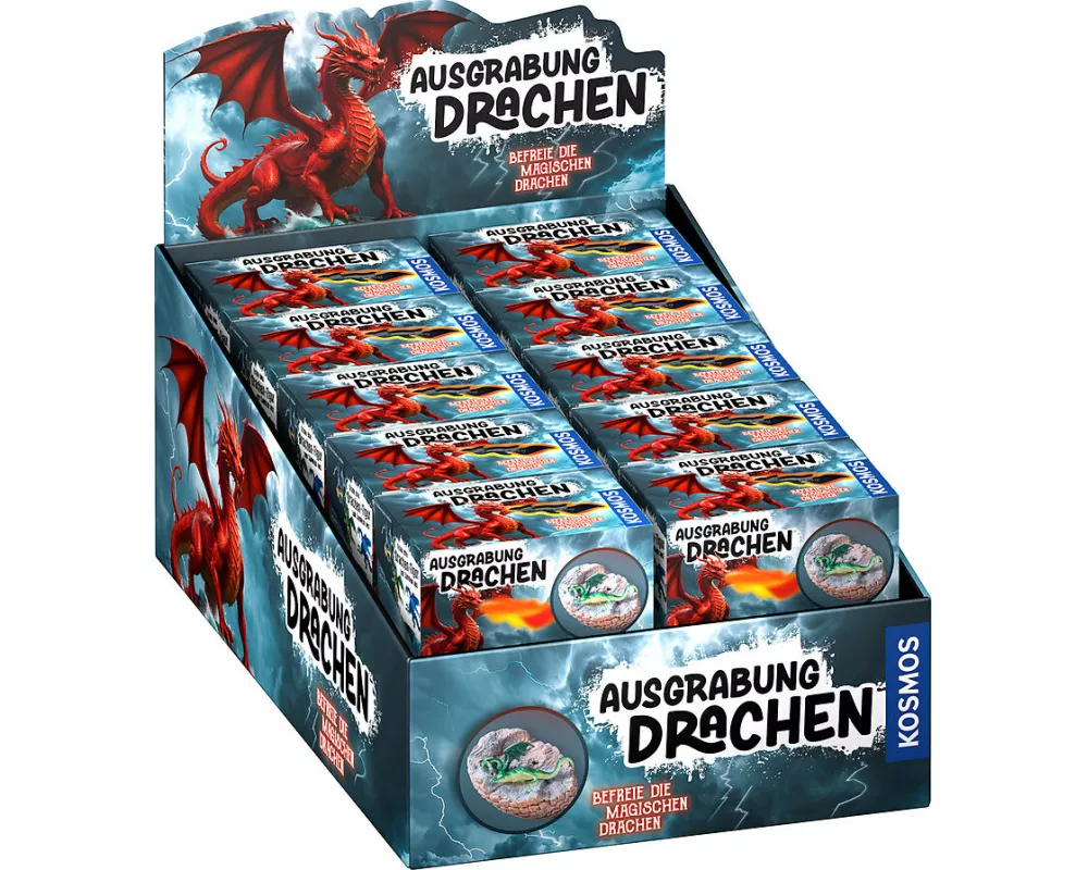 Ausgrabung Drachen (20 Ex. im Display)