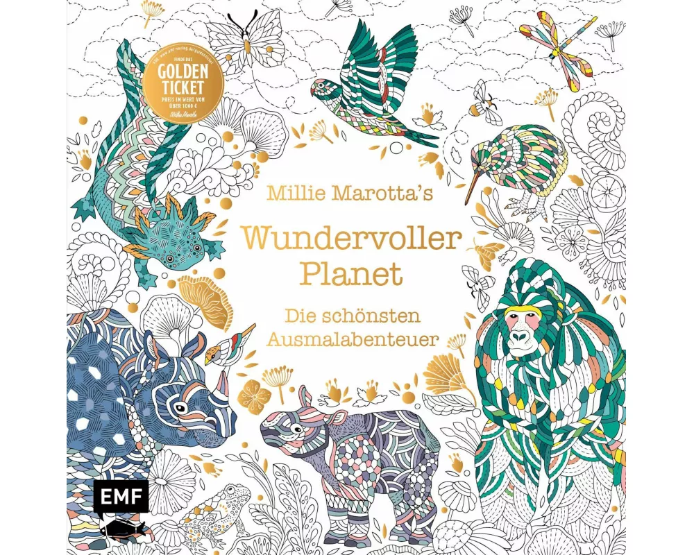 Millie Marotta's Wundervoller Planet – Die schönsten Ausmal-Abenteuer