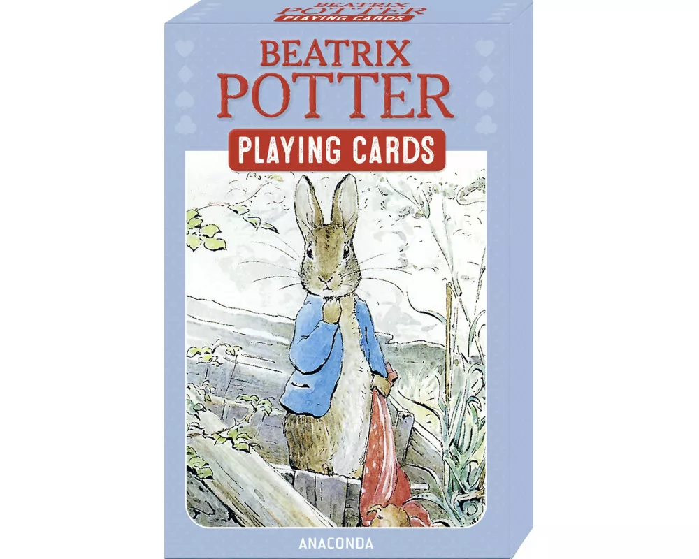 Kartenspiel Beatrix Potter. 54 Spielkarten mit 53 Motiven von Peter Hase und seinen Freunden