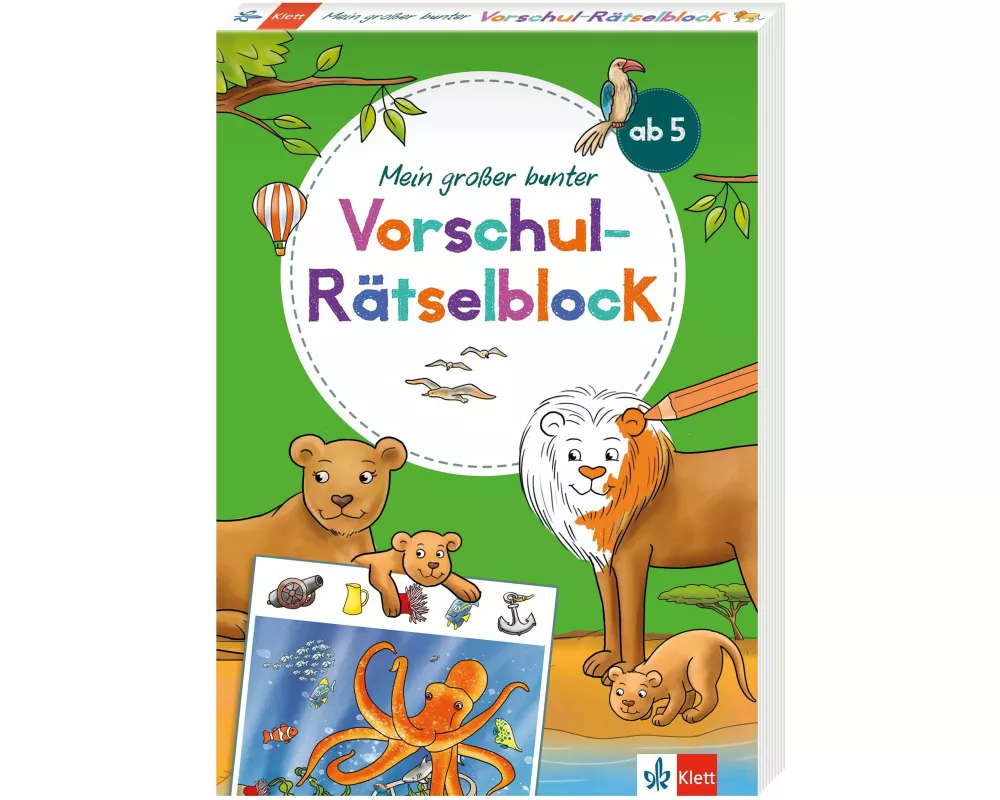 Klett Mein großer bunter Vorschul-Rätselblock