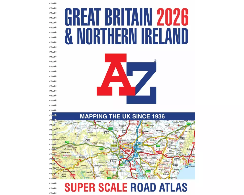 Great Britain A-Z Super Scale Road Atlas 2026 (A3 Spiral)