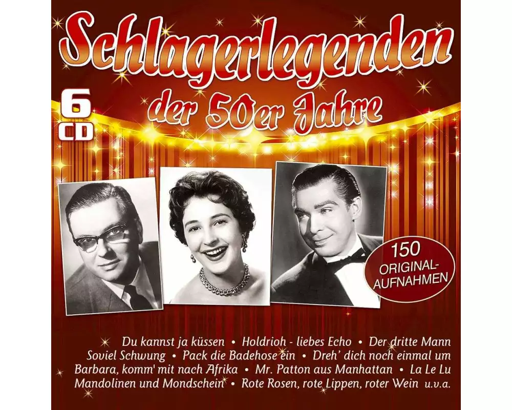 Schlagerlegenden der 50er Jahre - 150 Originalaufn