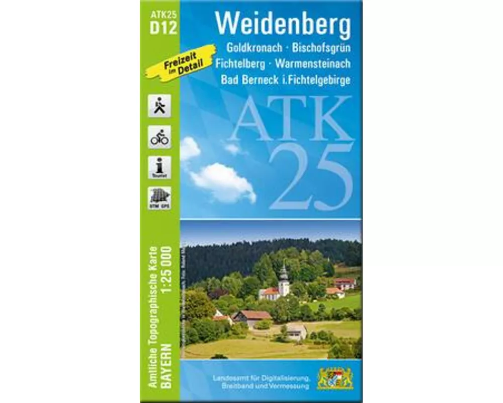 ATK25-D12 Weidenberg (Amtliche Topographische Karte 1:25000)