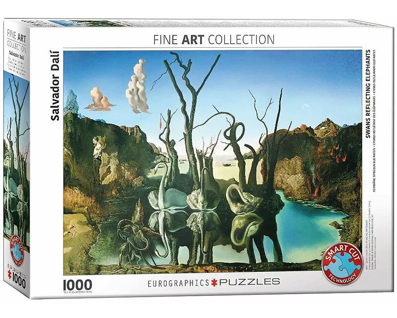 Puzzle 1000 Teile - Dali S: Swans Reflecting Elephants