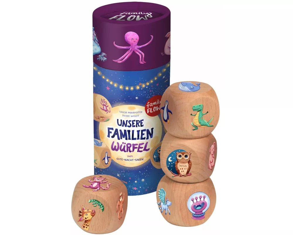 FamilyFlow. Unsere Familien-Würfel zum Gute-Nacht-Sagen