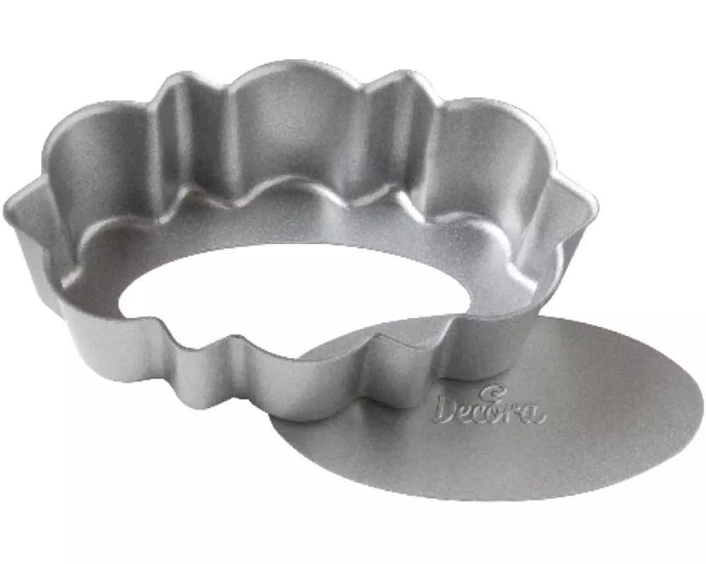 Decora Wähen-Backform 11.5 x 7.5 cm, Silber