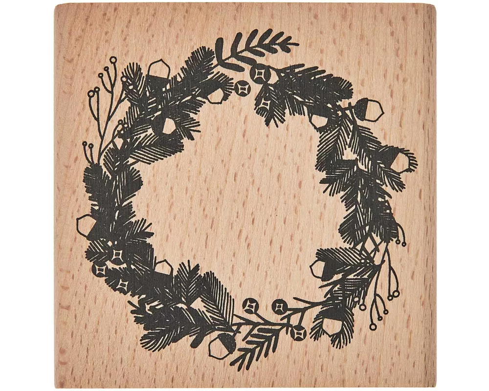 Stempel Tannenkranz FSC 100% 70 x 70 mm