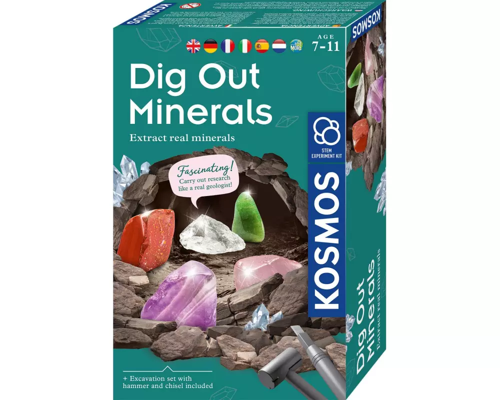 Kosmos Experimentierkasten Dig Out Minerals Multilingual