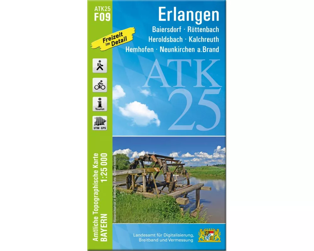 ATK25-F09 Erlangen (Amtliche Topographische Karte 1:25000)