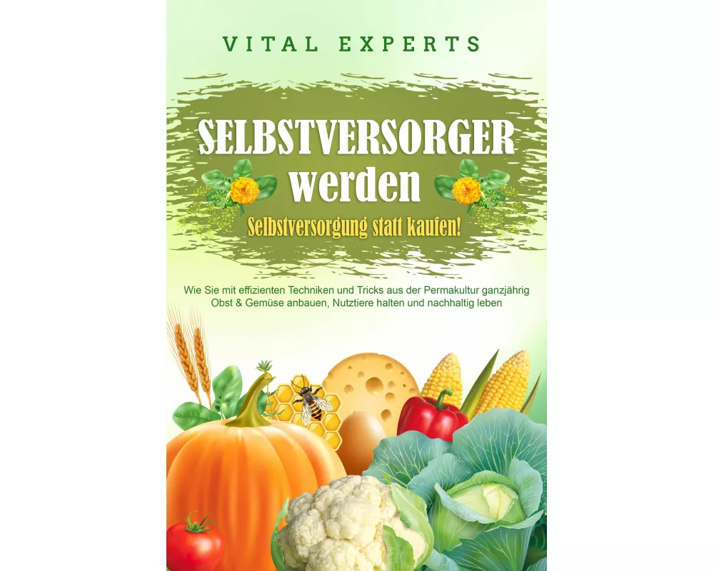 SELBSTVERSORGER WERDEN - Selbstversorgung statt kaufen!: Wie Sie mit effizienten Techniken und Tricks aus der Permakultur ganzjährig Obst und Gemüse a