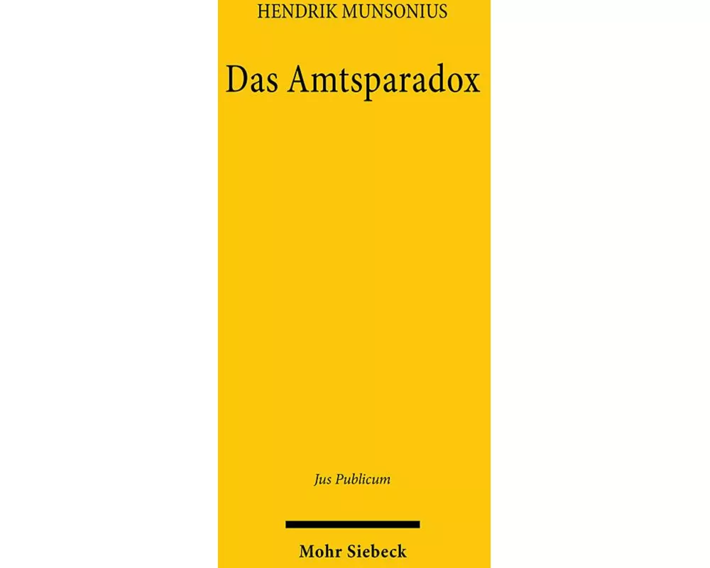 Das Amtsparadox
