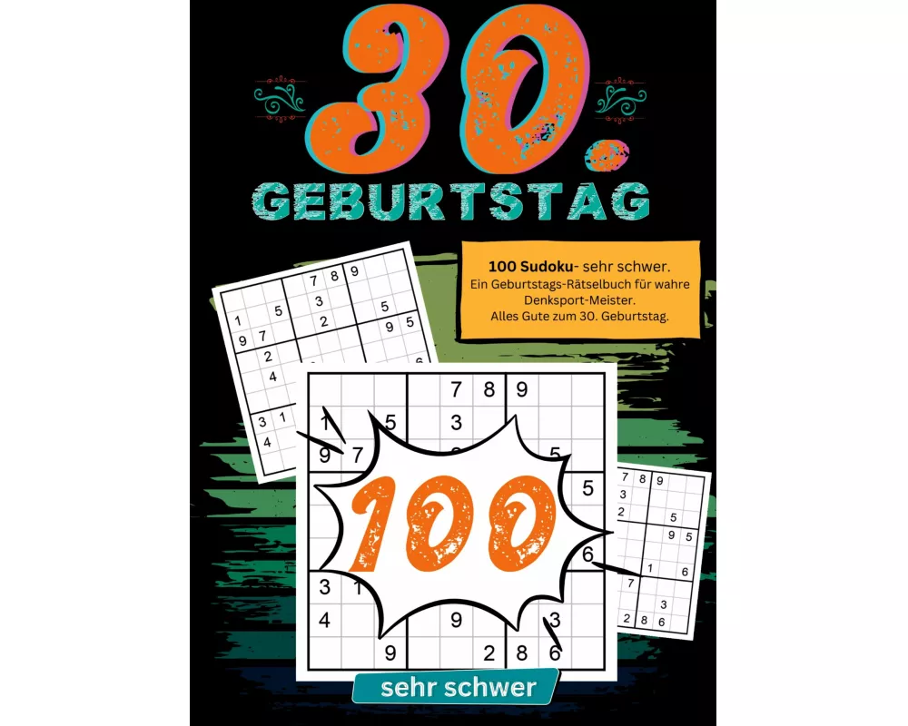 30. Geburtstag- Sudoku Geschenkbuch