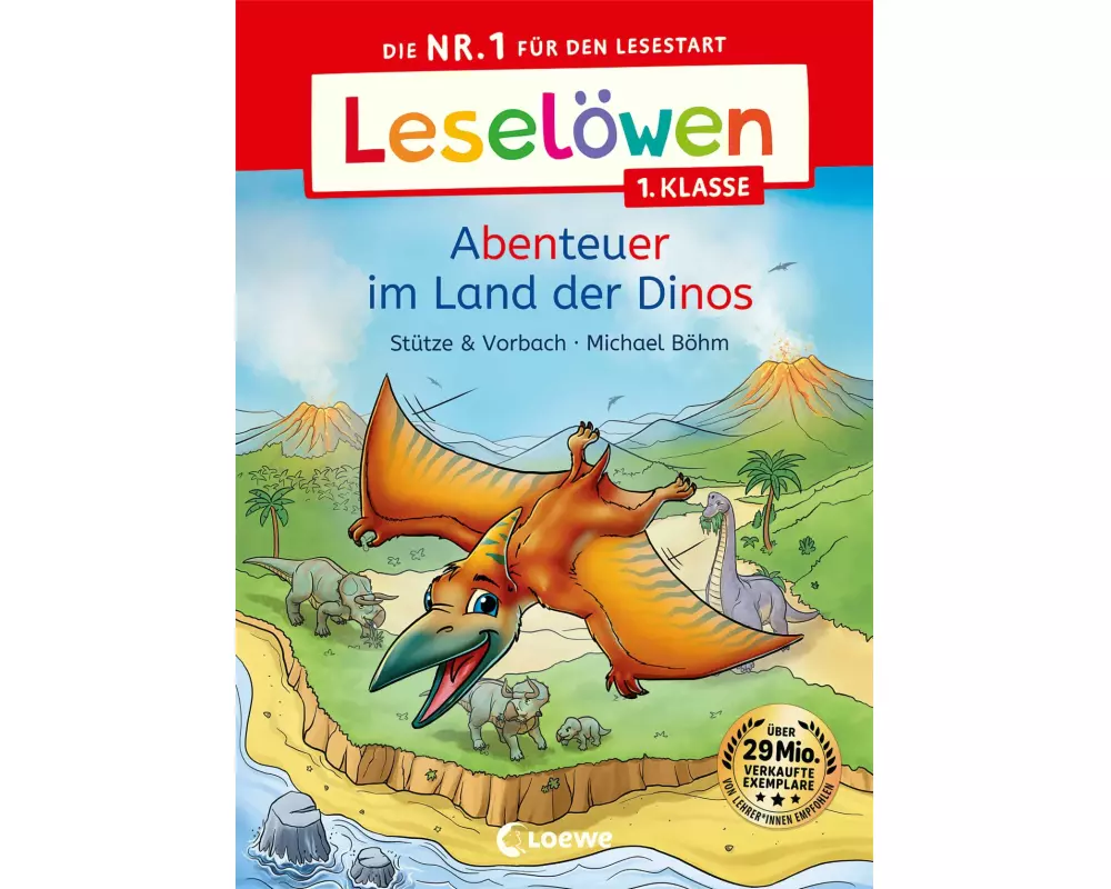 Leselöwen 1. Klasse - Abenteuer im Land der Dinos