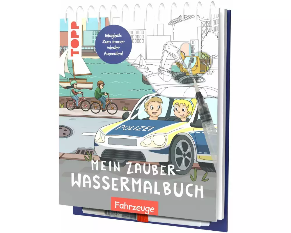 Mein Zauber-Wassermalbuch Fahrzeuge