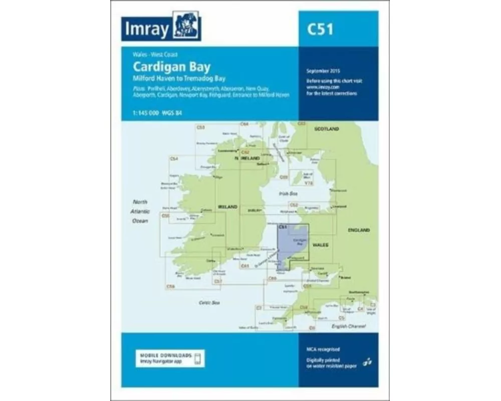 Imray Chart C51 Cardigan Bay