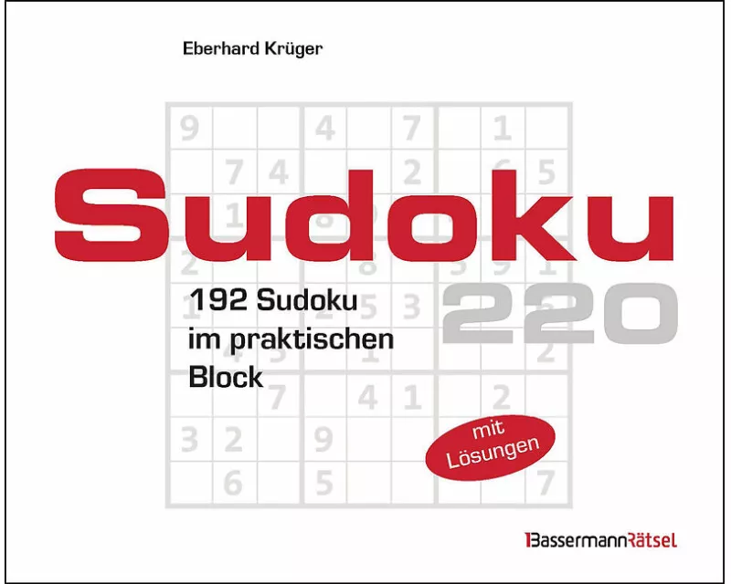 Sudokublock 220 (5 Exemplare à 2,99 €)