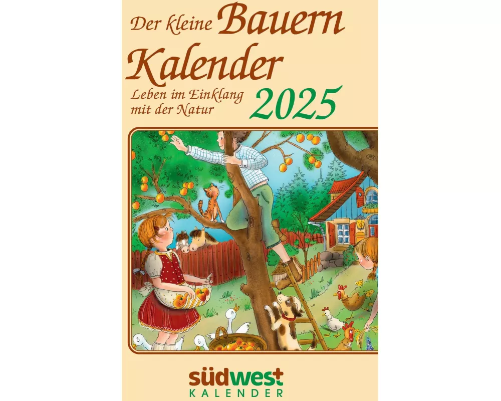 Der kleine Bauernkalender 2025 - Leben im Einklang mit der Natur - Taschenkalender im praktischen Format 10,0 x 15,5 cm
