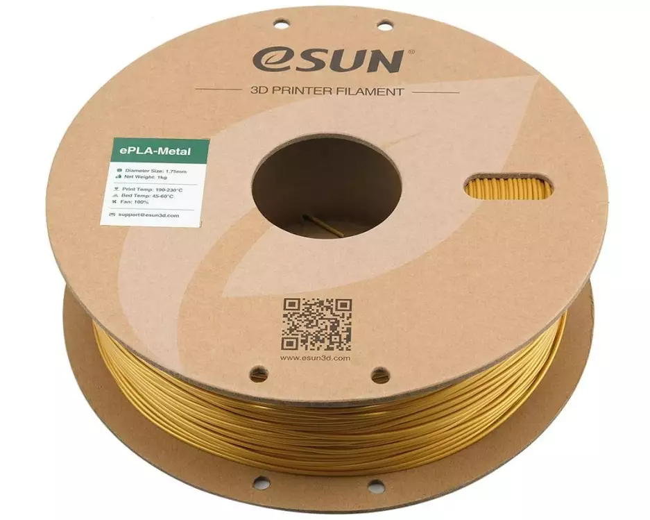 eSun Filament PLA+ Metall Gold 1.75 mm 1 kg