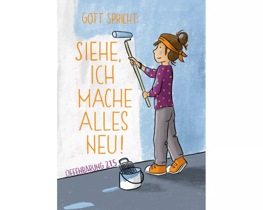 Jahreslosung 2026 - Stundenentwurf und Postkarten (10 Ex.) für (Jungschar)Kinder
