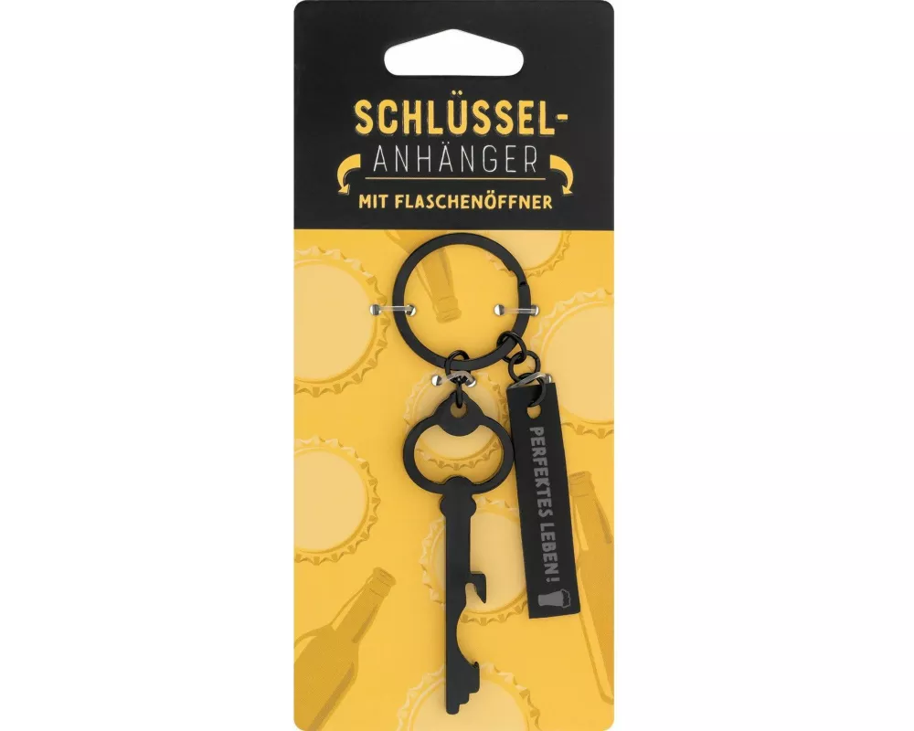 Schlüsselanhänger mit Flaschenöffner "Perfekt"