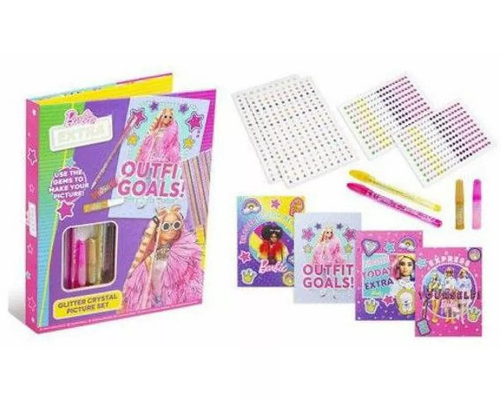 BARBIE EXTRA Glitter Crystal Bilder Set