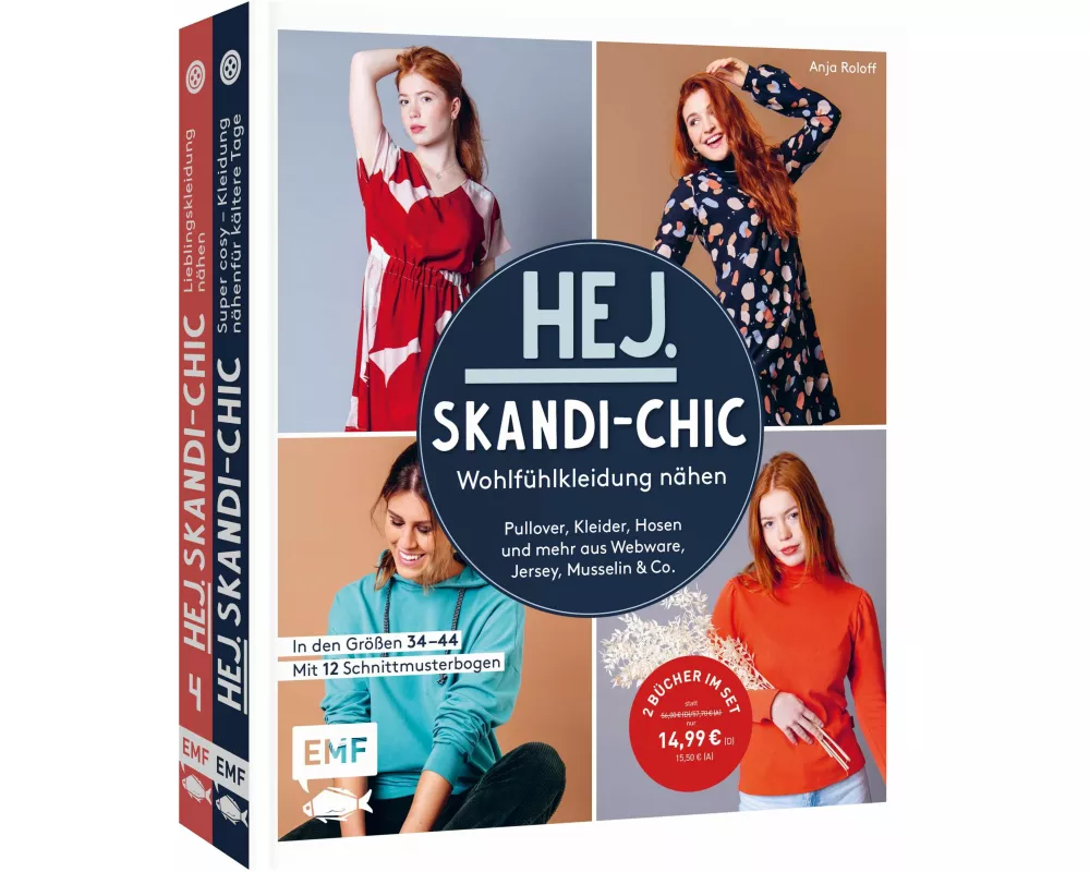 Hej.Skandi-Chic – Wohlfühlkleidung nähen – Doppeltes Nähglück: 2 Bücher im Set