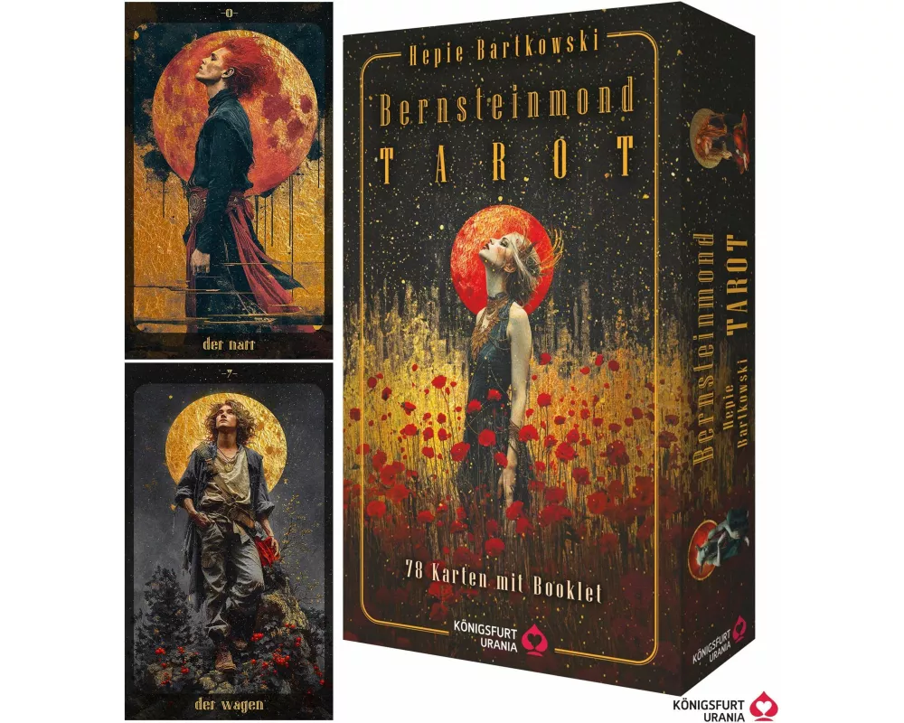 Bernsteinmond Tarot - 78 Tarotkarten und 80-seitiges Booklet